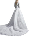 Plunging V-Neckline Gown