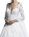 Plunging V-Neckline Gown