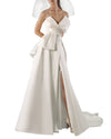 Bow Design Mikado Dress