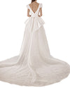 Deep V-Neckline Gown