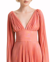 Pleated Mousseline Dress