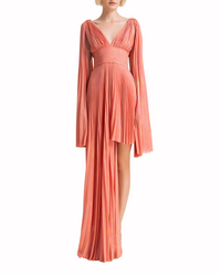 Pleated Mousseline Dress