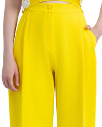Straight Cut Yellow Pants