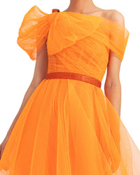 Asymmetrical Bow-Like Dress