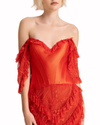 Off-Shoulder Corset-Like Bodice Dress