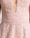 Mixed Fabric Long Dress