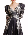 Puffed Sleeves A-line Dress