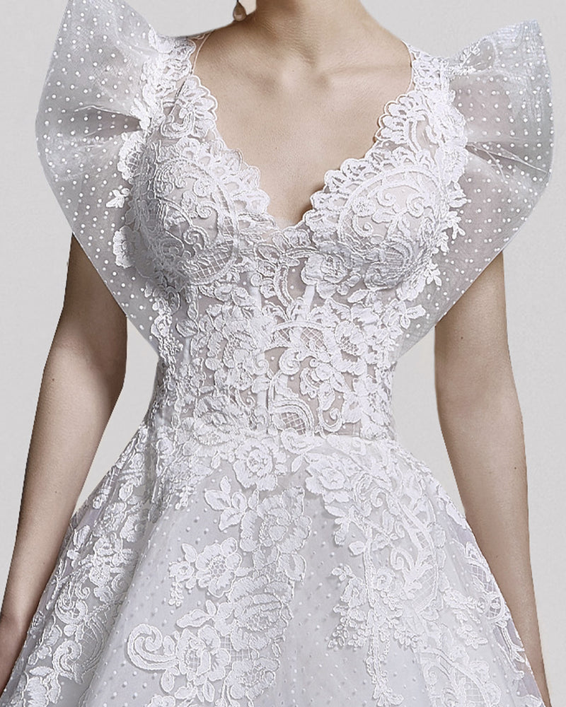 Structured Shoulder Gown