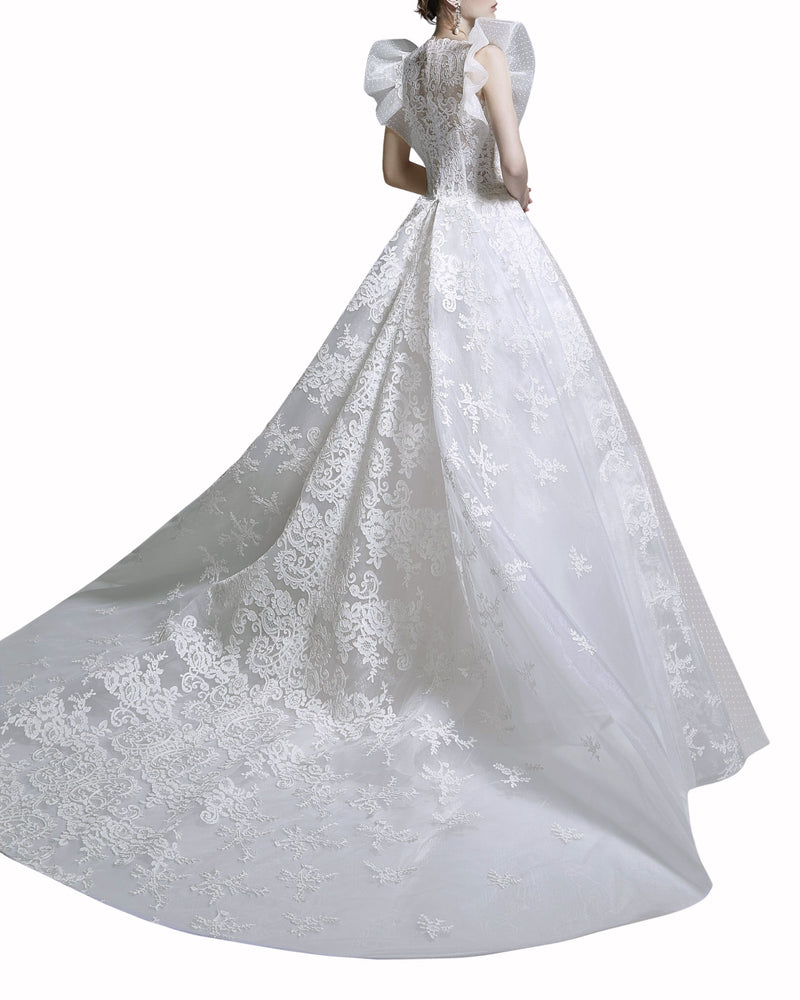 Structured Shoulder Gown