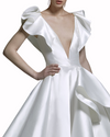 Plunging V-Neck Gown