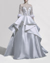 Feather-Sleeved Gown