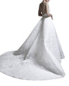 Deep V-neck A-line Gown