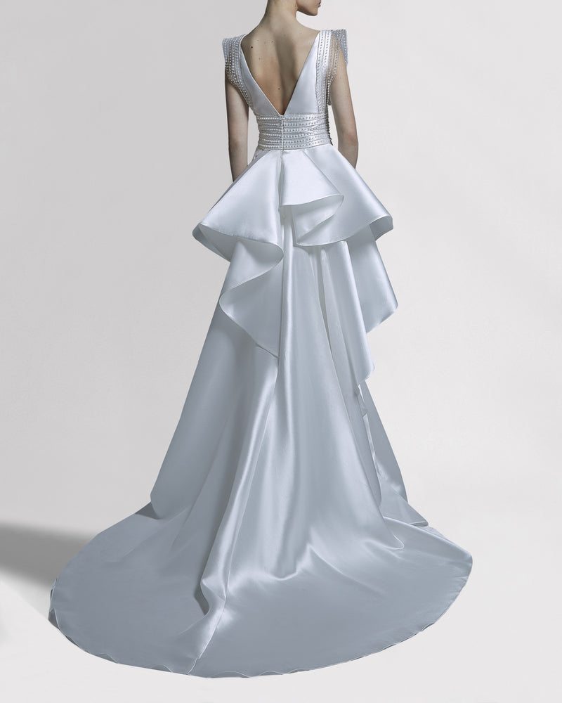 Embroidered Waist Gown