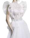 Scalloped Neckline Gown