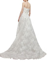 Strapless Gown with 3D Flowers