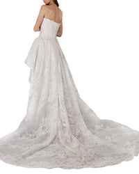 Beaded Strapless Gown