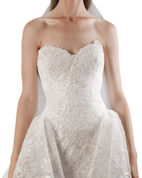 Beaded Strapless Gown
