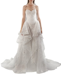 Beaded Strapless Gown