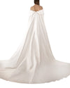 Beaded Sleeve Slim-Cut Gown