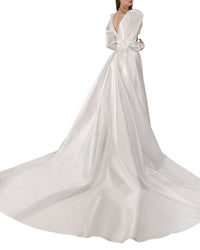 Puffed Shoulders Gown