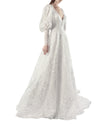 Bishop Sleeves Wide Gown