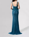 Petrol Lace Corset Dress