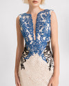 V-Neck Lace-Embroidered Dress