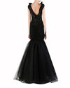 Lace Bodice Tulle Mermaid Dress