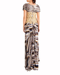 Dress with Guipure Bodice