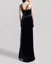 Velvet Dress with Beading Detail