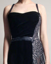 Velvet Dress with Beading Detail