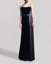 Velvet Dress with Beading Detail