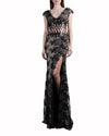 Guipure Dress with Sheer Waist