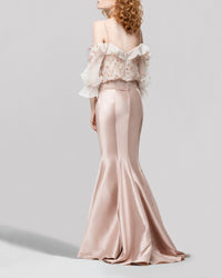 Floral Off-Shoulder Mermaid Dress