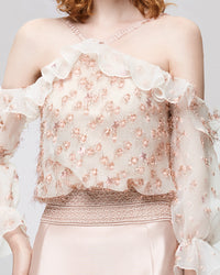 Floral Off-Shoulder Mermaid Dress