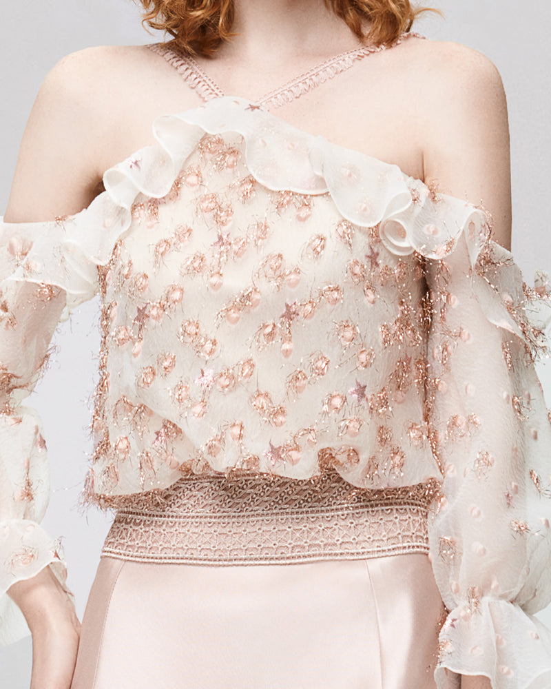 Floral Off-Shoulder Mermaid Dress