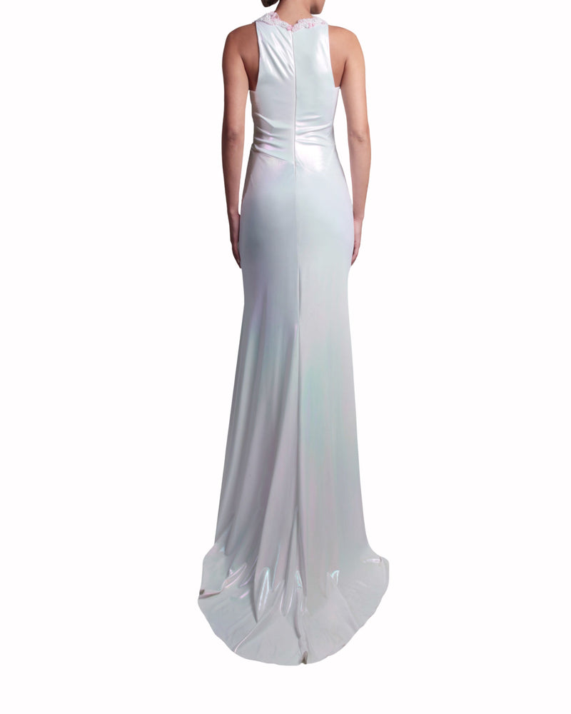 Beaded Slim-Cut Dress