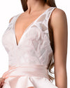 Peplum Embroidered Dress