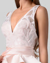 Peplum Embroidered Dress