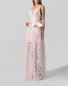 Peplum Embroidered Dress