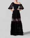 Tulle Off-Shoulder Top