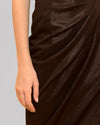 Draped Shimmery Long Dress