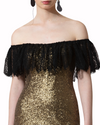 Off-Shoulder Long Fitted Dress