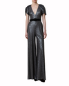 Deep V-Neckline Jumpsuit
