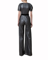 Deep V-Neckline Jumpsuit