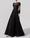 Wide Neckline Embellished Dress