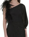 Asymmetrical Feather Dress