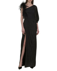 Asymmetrical Feather Dress