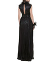 V-Cut Neckline Pleated Dress