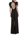 Feathered Shoulders Jumpsuit